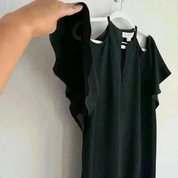 Rachel‎ Zoe Andrea Cold Shoulder Black Mini Shift Dress Women’s Size 2 NWT - Picture 9 of 15